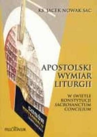 Apostolski wymiar liturgii - okładka książki