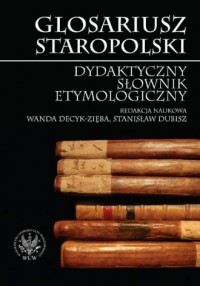 Glosariusz staropolski dydaktyczny - okładka książki