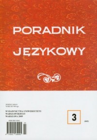 Poradnik językowy 3/2009 - okładka książki