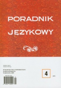 Poradnik językowy 4/2009 - okładka książki