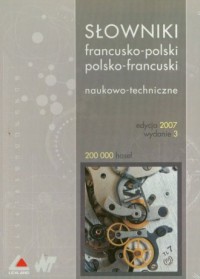 Słowniki francusko-polskie i polsko-francuskie, - okładka książki