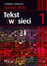 Tekst (w) sieci - okładka książki