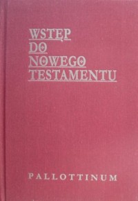 Wstęp do Nowego Testamentu - okładka książki