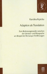 Adaption als Translation - okładka książki