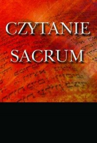 Czytanie sacrum - okładka książki