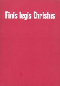Finis legis Christus - okładka książki
