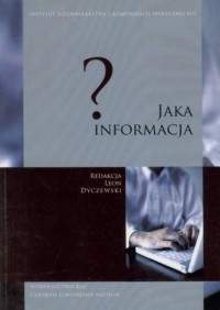Jaka informacja? - okładka książki