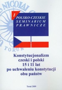 Konstytucjonalizm czeski i polski - okładka książki