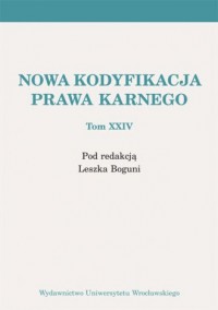 Nowa kodyfikacja prawa karnego. - okładka książki