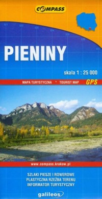 Pieniny (mapa turystyczna - 1:25000) - okładka książki