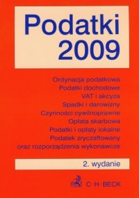 Podatki 2009 - okładka książki