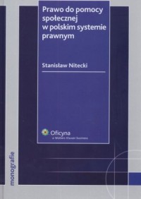 Prawo do pomocy społecznej w polskim - okładka książki
