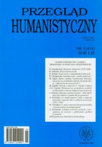 Przegląd humanistyczny 3(414) / - okładka książki
