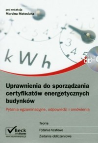 Uprawnienia do sporządzania certyfikatów - okładka książki