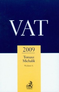 VAT 2009 - okładka książki