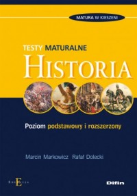 Historia. Testy maturalne - okładka podręcznika