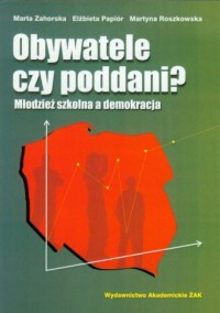 Obywatele czy poddani. Młodzież - okładka książki