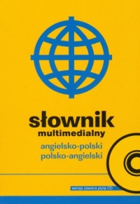 Słownik multimedialny angielsko-polski, - okładka książki