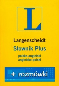 Słownik Plus rozmówki polsko-angielski, - okładka książki
