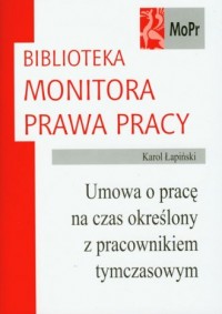 Umowa o pracę na czas określony - okładka książki