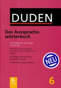 Duden 6. Das Aussprache worterbuch - okładka książki