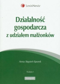 Działalność gospodarcza z udziałem - okładka książki