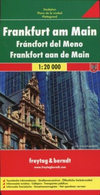 Frankfurt am Main mapa (skala 1:20 - okładka książki