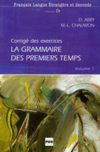 La grammaire des premiers temps - okładka książki