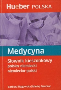 Medycyna. Słownik kieszonkowy polsko-niemiecki, - okładka podręcznika