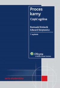 okładka książki - Proces karny. Część ogólna