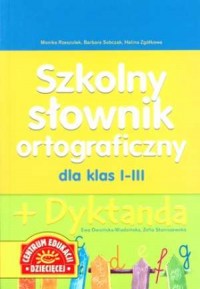 Szkolny słownik ortograficzny dla - okładka książki