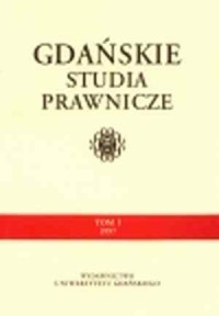 Gdańskie Studia Prawnicze. Tom - okładka książki