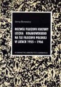 Rozwój filozofii kultury Leszka - okładka książki
