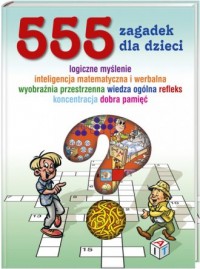 555 gier umysłowych dla dzieci - okładka książki