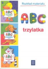 ABC trzylatka. Rozkład materiału - okładka podręcznika