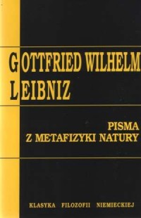 Pisma z metafizyki natury - okładka książki