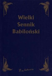 Wielki sennik babiloński - okładka książki