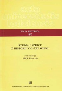 Folia historica 82. Studia i szkice - okładka książki