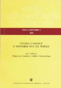 Folia historica 83. Studia i szkice - okładka książki