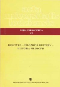 Folia Philosophica 21. Bioetyka - okładka książki