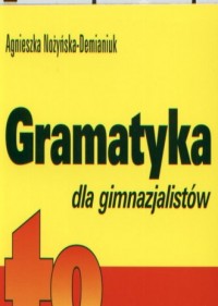 Gramatyka dla gimnazjalistów - okładka książki