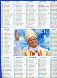 Kalendarz 2010 Plakietka - okładka książki