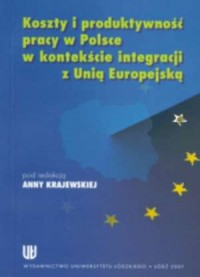 Koszty i produktywność pracy w - okładka książki