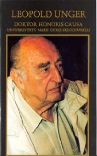 Leopold Unger. Doktor honoris causa - okładka książki