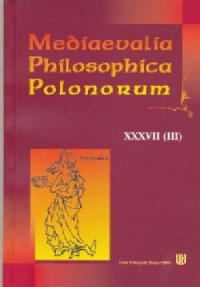 Mediaevalia Philosophica Polonorum. - okładka książki