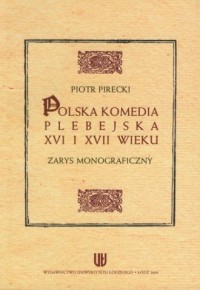 Polska komedia plebejska XVI i - okładka książki