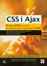 CSS i Ajax. Strony WWW zgodne ze - okładka książki