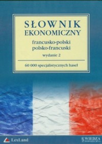 Słownik ekonomiczny francusko-polski - okładka książki