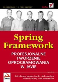 Spring Framework. Profesjonalne - okładka książki