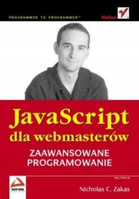 JavaScript dla webmasterów. Zaawansowane - okładka książki